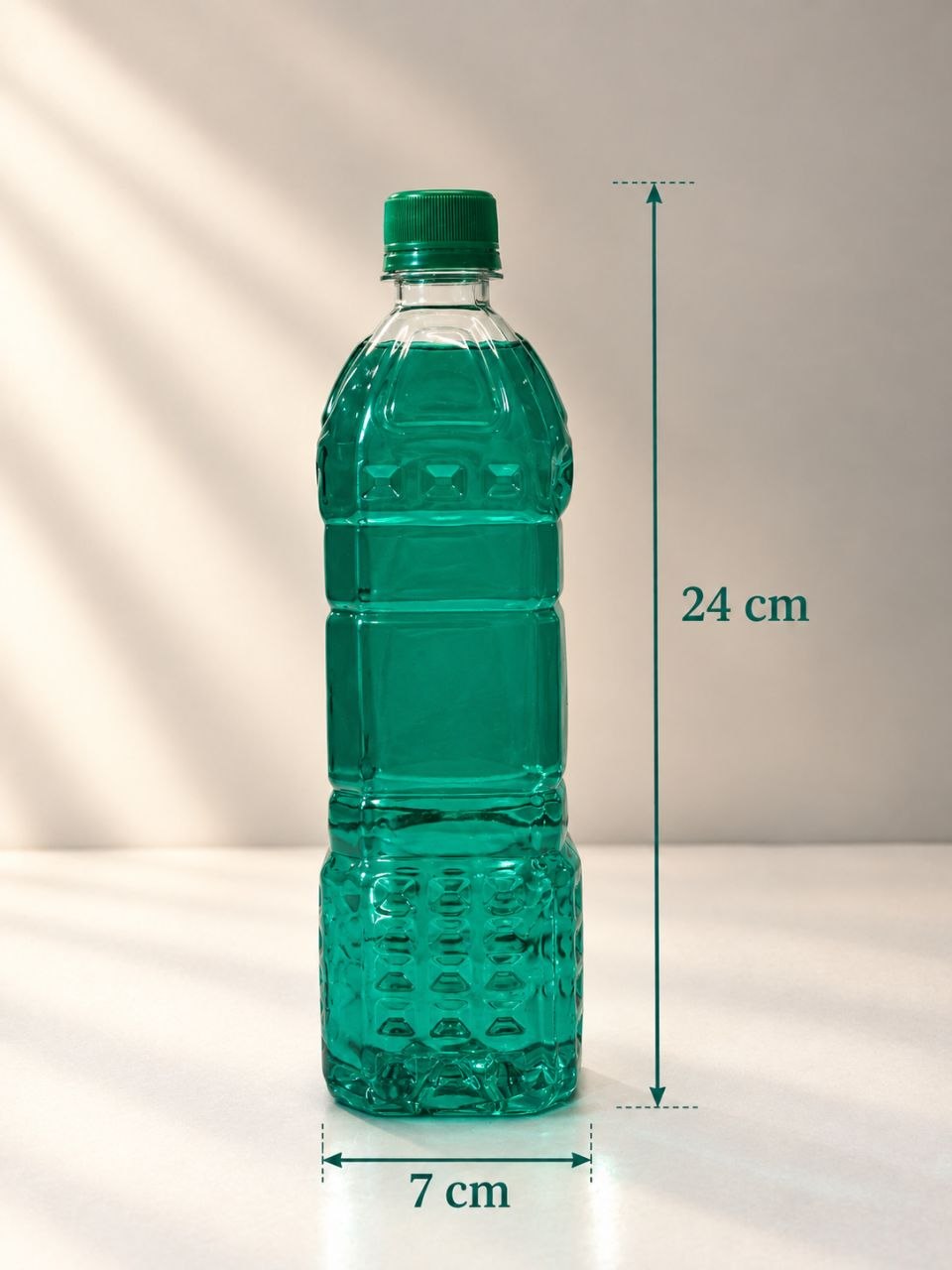 بطری ۸۰۰ سی سی نگین طرح چهارگوش