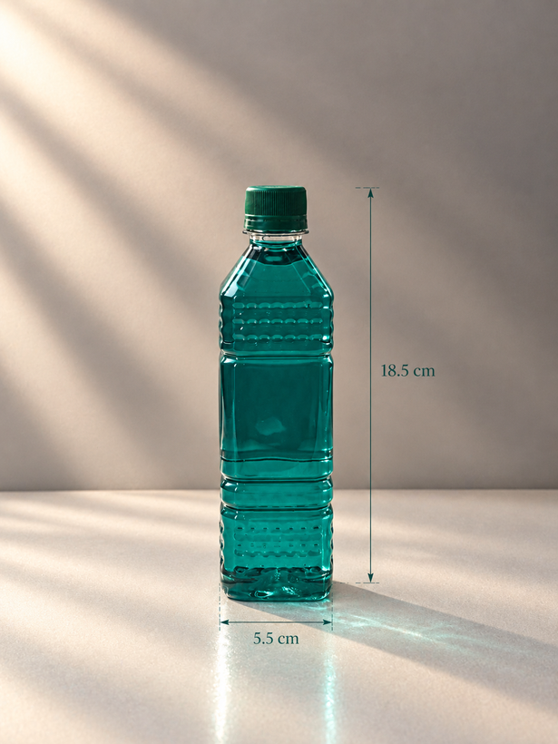 بطری ۴۵۰ سی سی نگین طرح چهارگوش